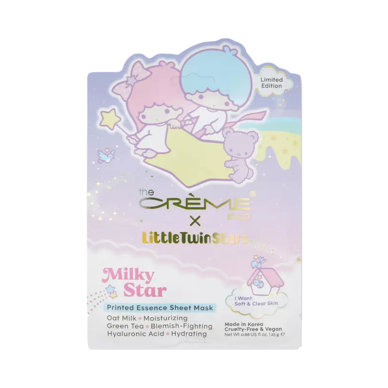 The Crème Shop x Sanrio Little Twin Stars Milky Star Printed Essence Sheet Mask Beauty The Creme Shop   