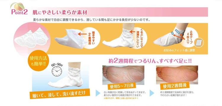 Lucky Trendy Kaushitsu Foot Peeling Mask Beauty Lucky Trendy   
