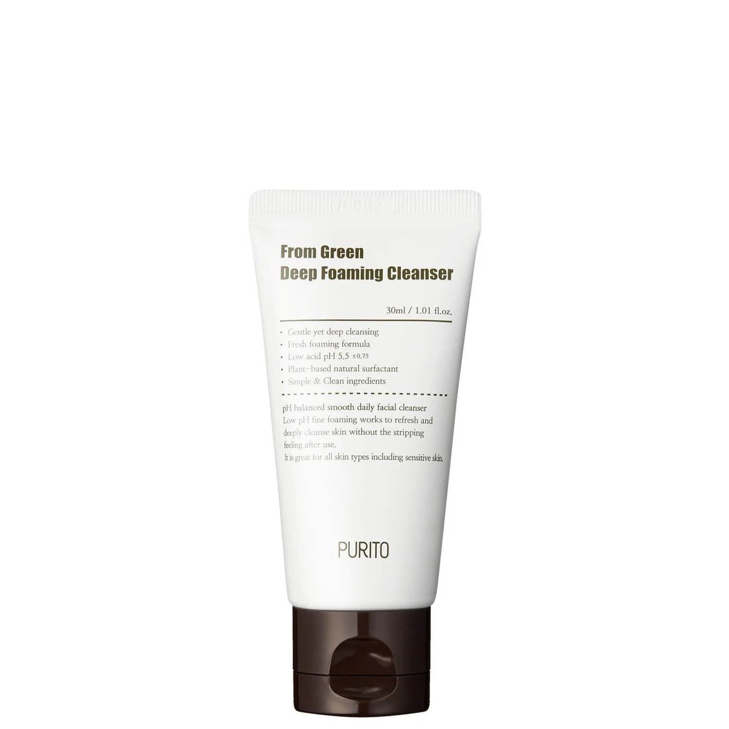 Purito From Green Deep Foaming Cleanser Beauty Purito Mini (30ml)  