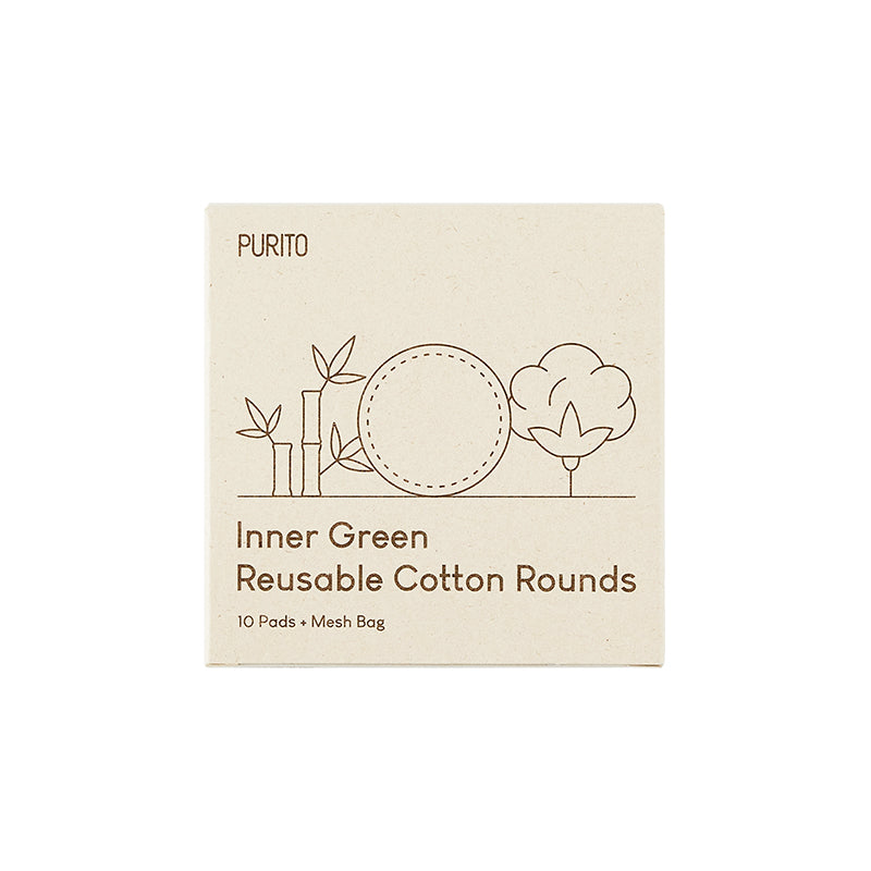 Purito Inner Green Reusable Cotton Rounds Beauty Purito   