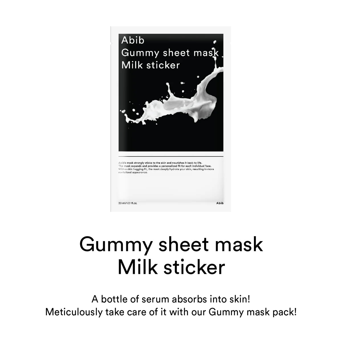 Abib Gummy Sheet Mask Milk Sticker Beauty Abib   