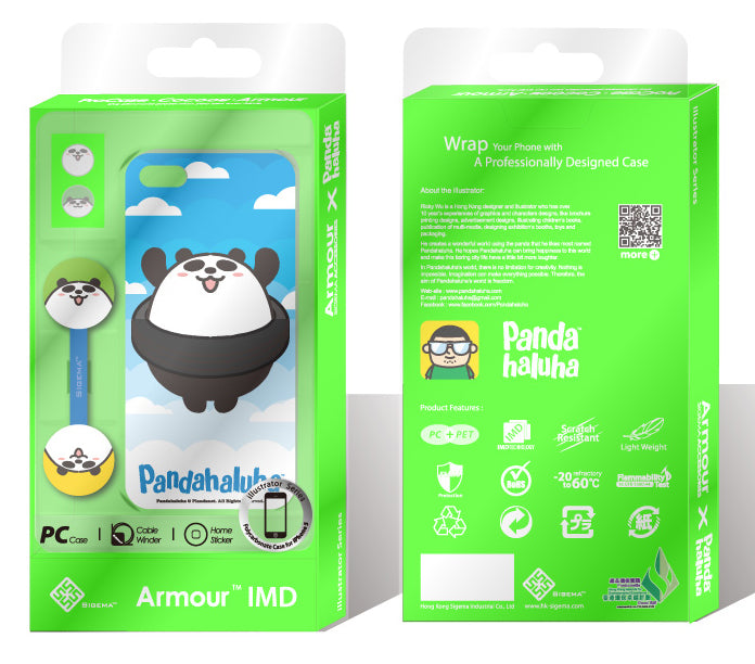 Sigema ProCase iPhone 5 Cover - Happy Panda Lifestyle oo35mm   