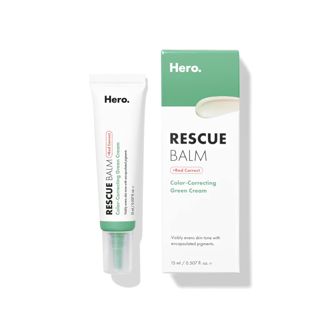 Hero Cosmetic Rescue Balm Red Correct Lotion & Moisturizer Hero Cosmetics   