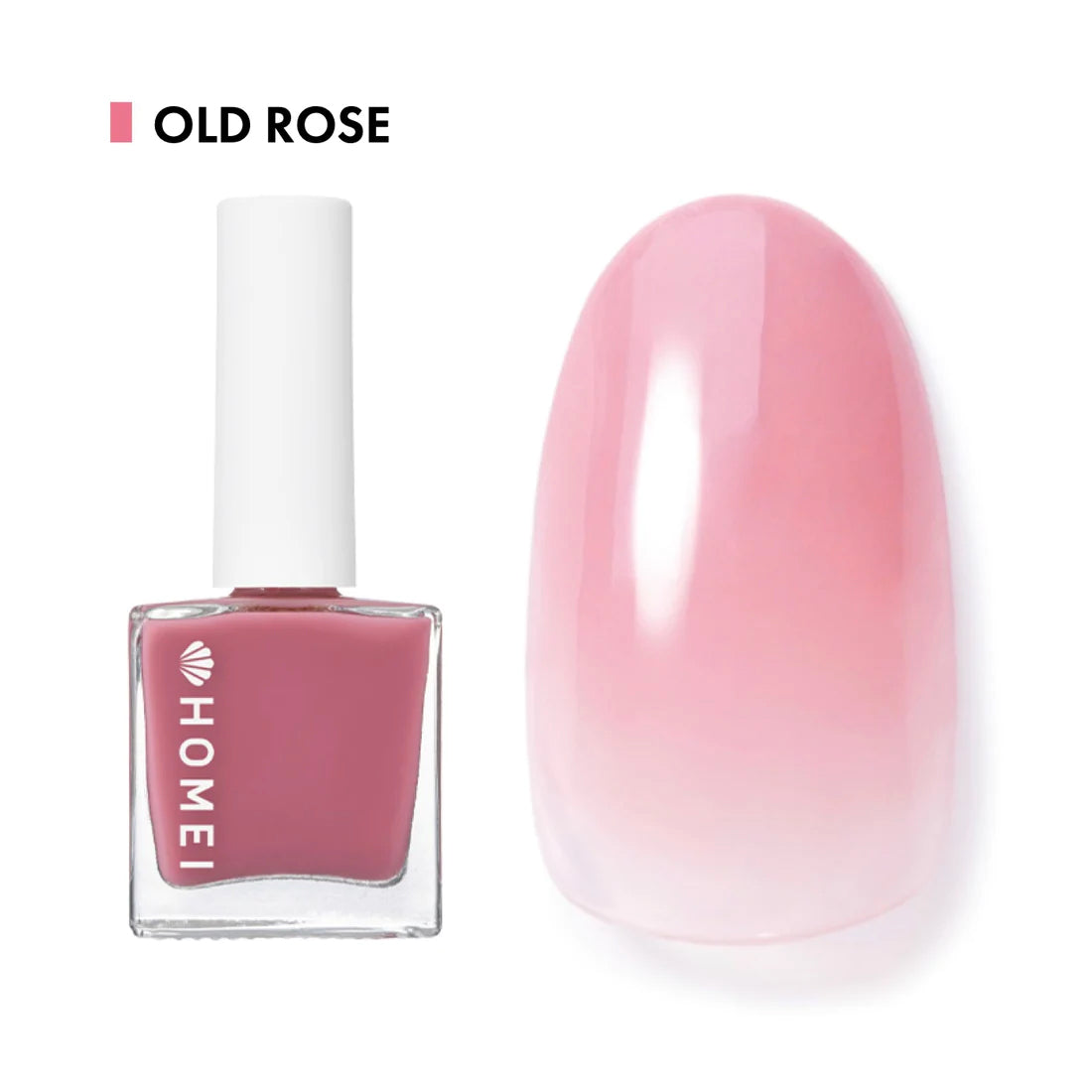 HOMEI 12 Free Nail Hardener Old Rose Nail Polishes Homei   