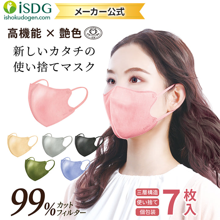 3D Spun Mask Pink 7 Pack Medical Masks ISDG   