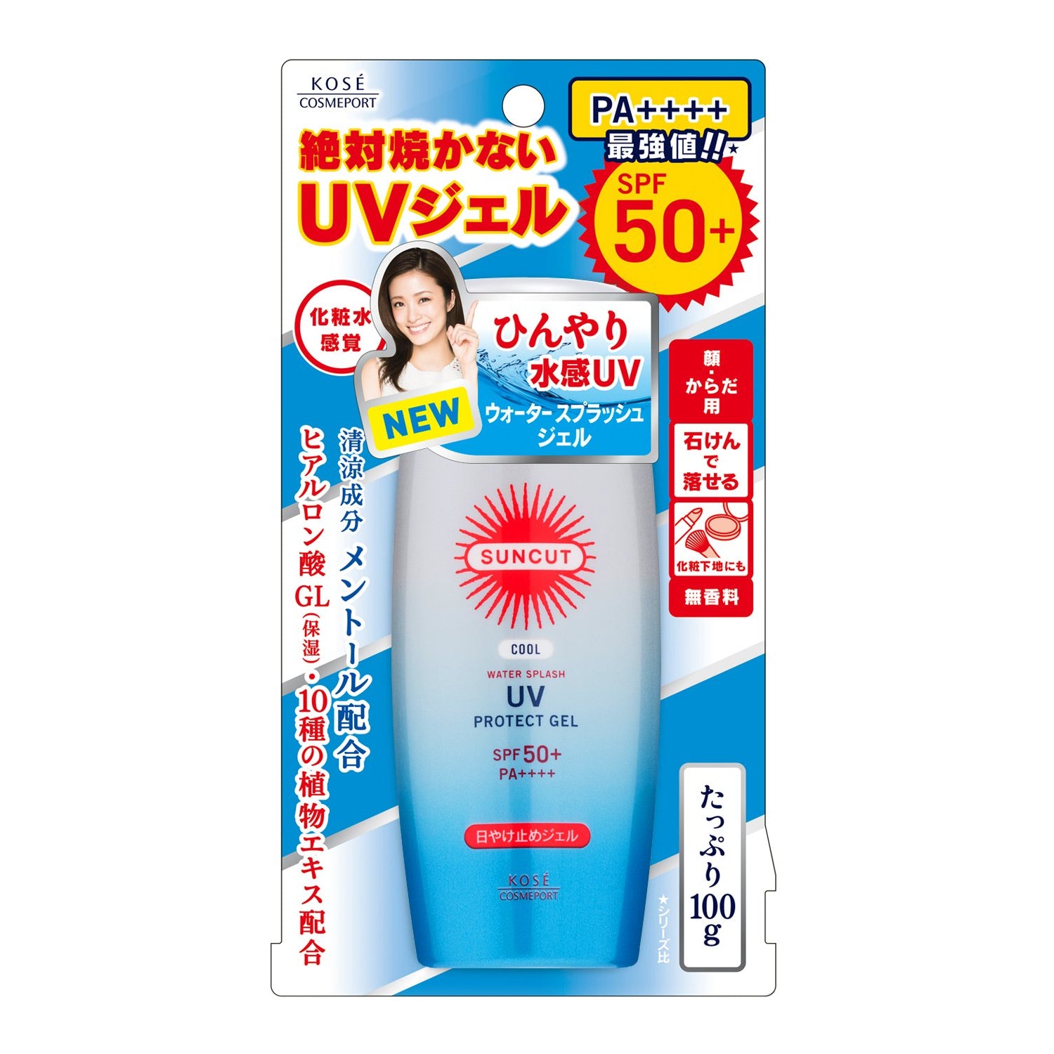 Kose Cosmeport Suncut Cool Water Splash UV Protect Gel SPF 50+ PA++++ Beauty Kose   