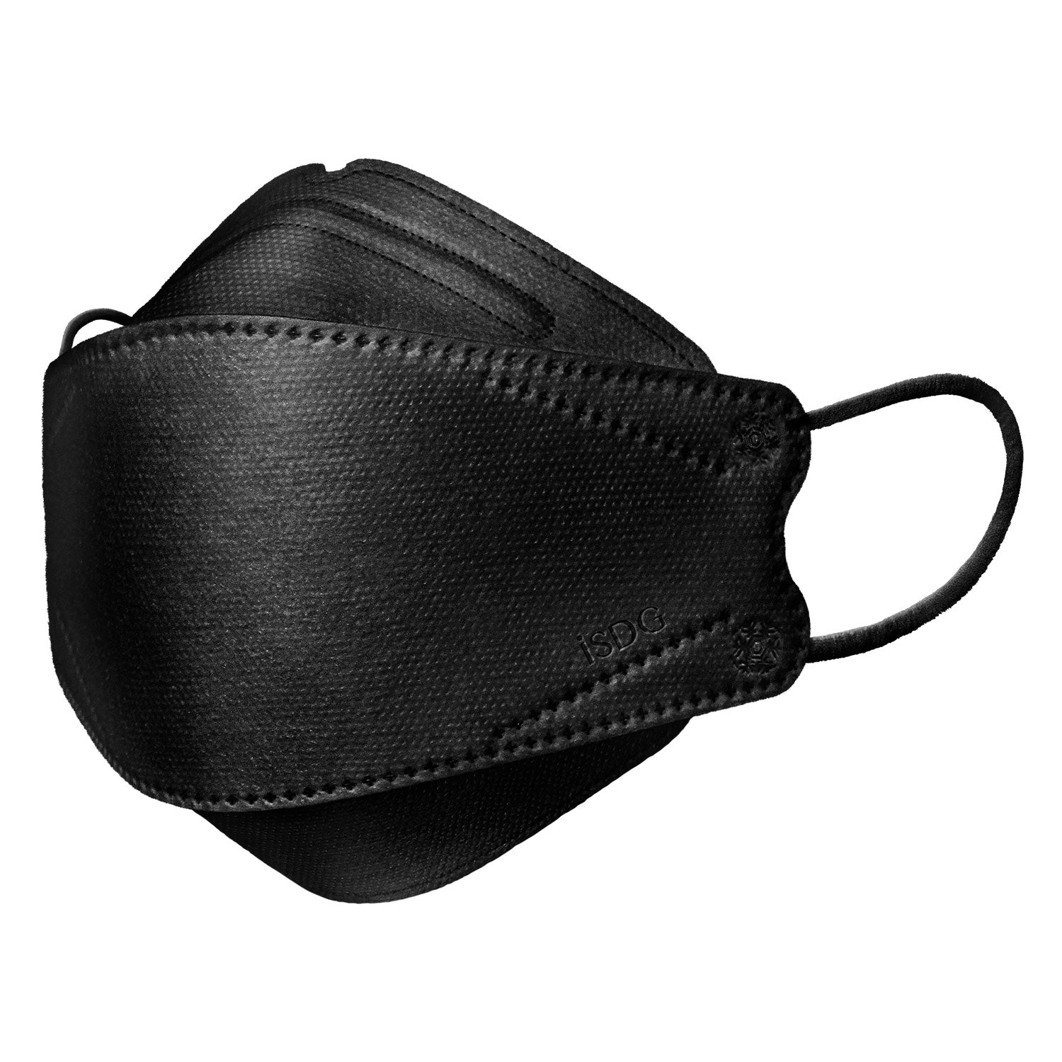 Kuchiraku 3D Mask Black 5 Pack Medical Masks ISDG   