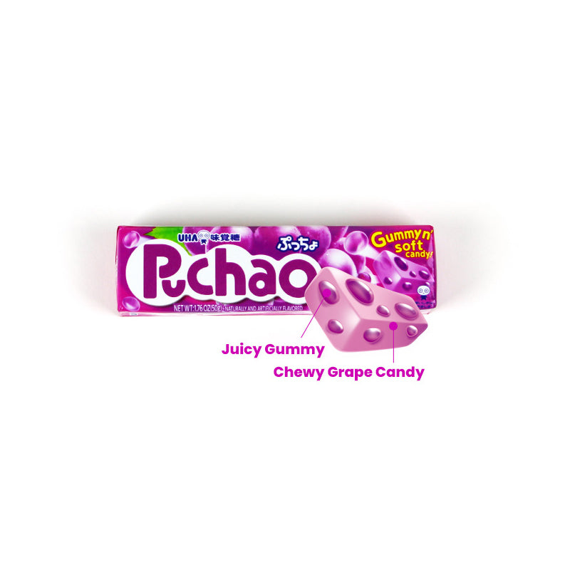 UHA Mikakuto Puchao Grape Candy & Chocolate Uha   