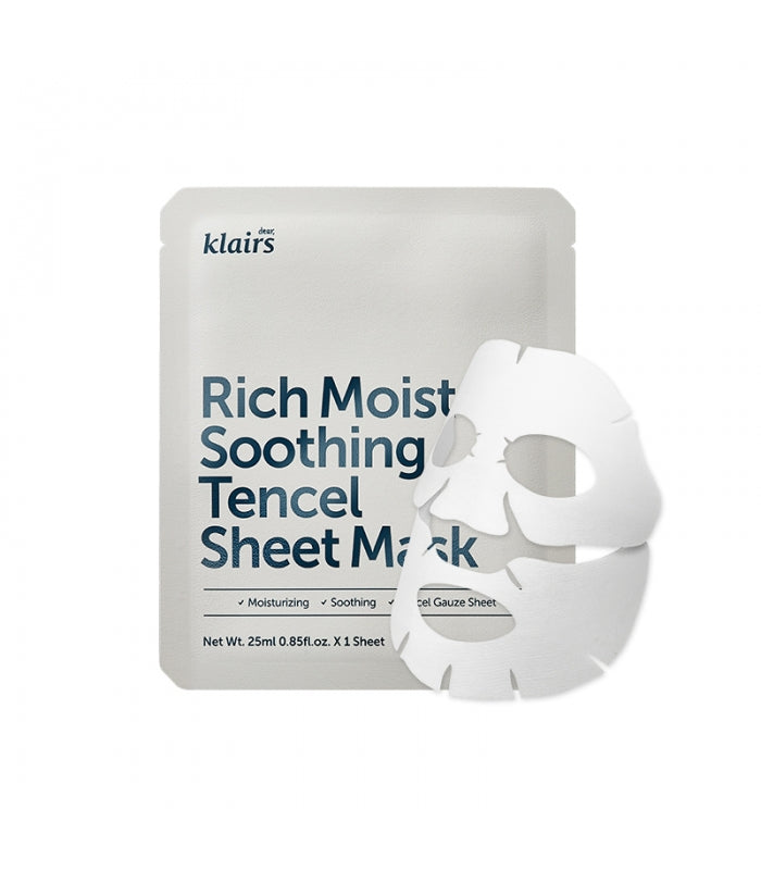 Dear Klairs Rich Moist Soothing Tencel Sheet Mask (EXP 3/2023) Beauty Dear Klairs   