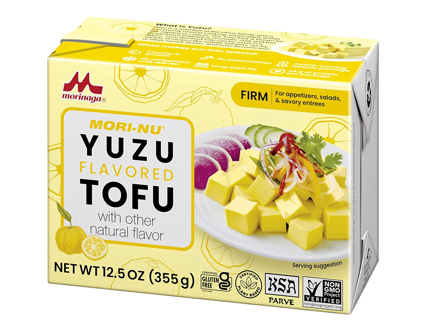 Mori-Nu Silken Tofu Yuzu Firm Tofu, Soy & Vegetarian Products Morinaga   