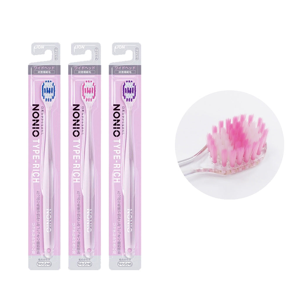 LION Nonio Type-Rich Toothbrush Soft Tongue Scrapers Lion   