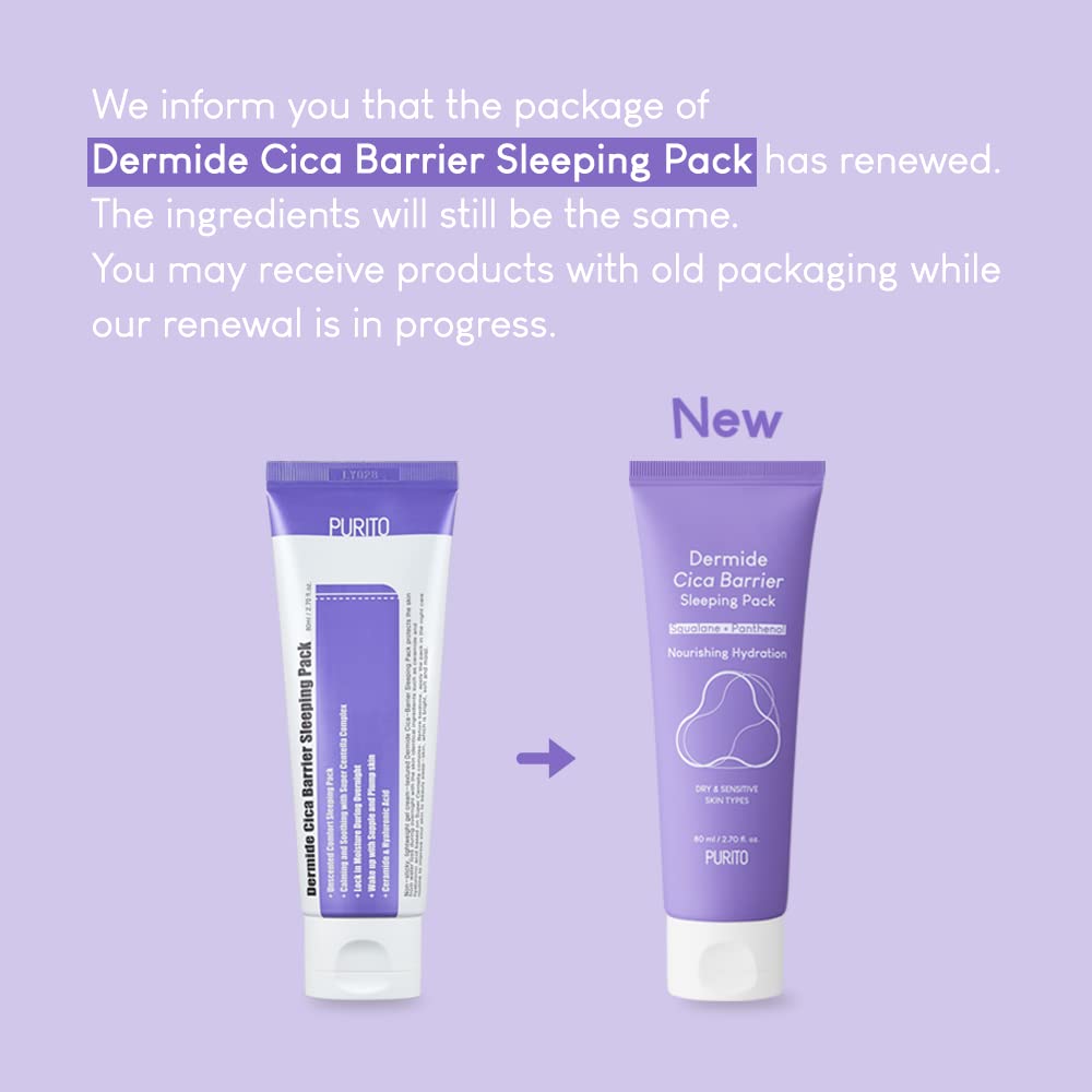 Purito Dermide Cica Barrier Sleeping Pack Beauty Purito   