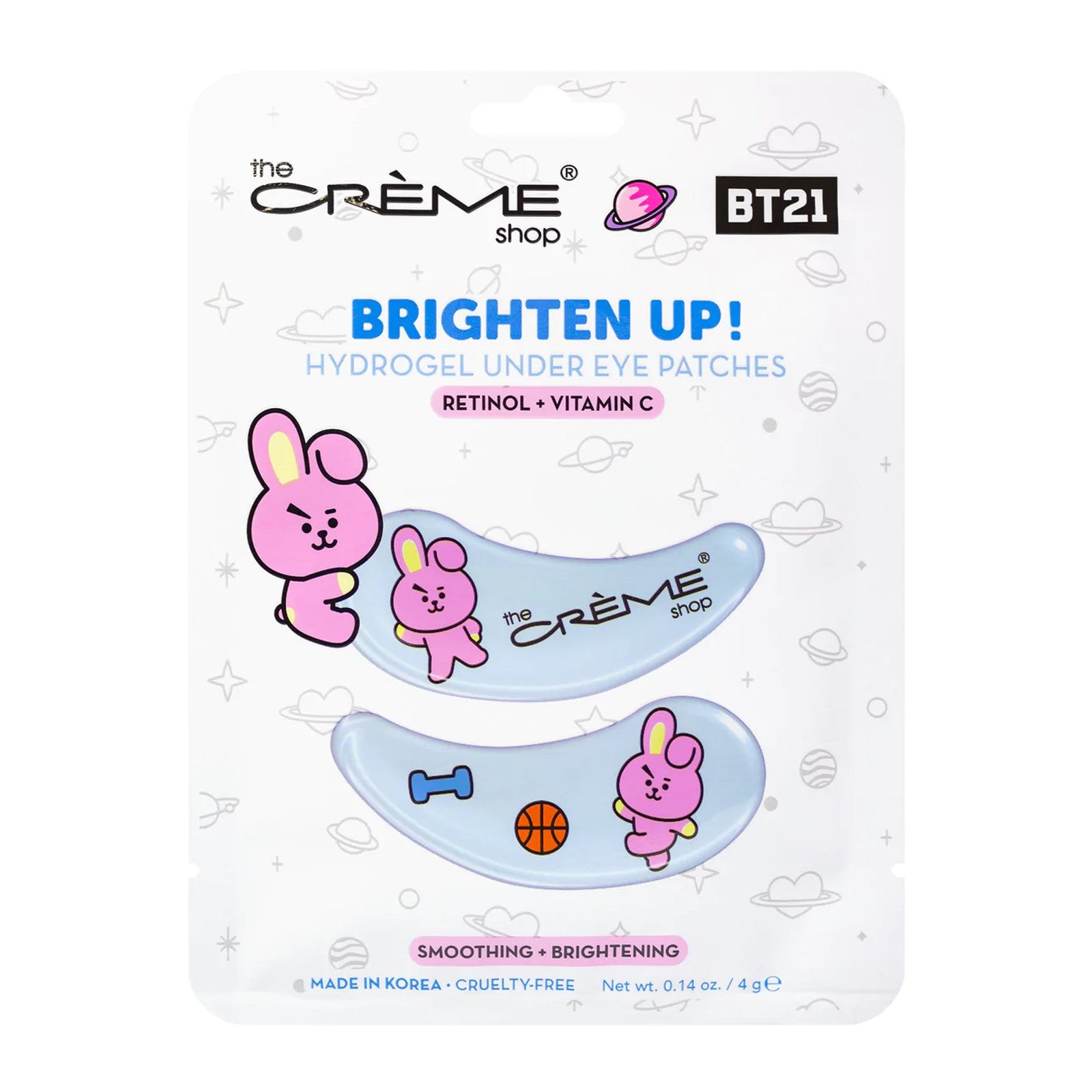 BT21 Brighten Up COOKY Hydrogel Under Eye Patches Beauty The Creme Shop   